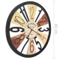 vidaXL Wanduhr Metall 60 cm Mehrfarbig vidaXL Wanduhr Metall 60 cm Mehrfarbig