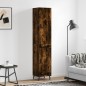 Highboard Räuchereiche 34,5x34x180 cm Holzwerkstoff Highboard Räuchereiche 34,5x34x180 cm Holzwerkstoff