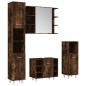 vidaXL 4-tlg. Badmöbel-Set Räuchereiche Holzwerkstoff vidaXL 4-tlg. Badmöbel-Set Räuchereiche Holzwerkstoff