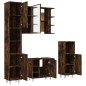 vidaXL 4-tlg. Badmöbel-Set Räuchereiche Holzwerkstoff vidaXL 4-tlg. Badmöbel-Set Räuchereiche Holzwerkstoff