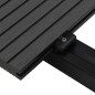 vidaXL WPC Massive Terrassendielen mit Zubehör 16 m² 2,2 m Schwarz vidaXL WPC Massive Terrassendielen mit Zubehör 16 m² 2,2 m Schwarz
