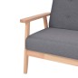vidaXL Sofa-Set 3-tlg. Stoff Dunkelgrau vidaXL Sofa-Set 3-tlg. Stoff Dunkelgrau