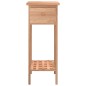 vidaXL Beistelltisch mit Schublade 25x25x60 cm Massivholz Nussbaum 