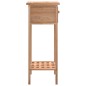 vidaXL Beistelltisch mit Schublade 25x25x60 cm Massivholz Nussbaum 