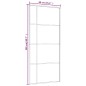 vidaXL Schiebetür ESG-Mattglas und Aluminium 90x205 cm Weiß vidaXL Schiebetür ESG-Mattglas und Aluminium 90x205 cm Weiß