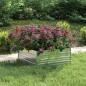 vidaXL Garten-Hochbeet 100x100x45 cm Verzinkter Stahl Silber vidaXL Garten-Hochbeet 100x100x45 cm Verzinkter Stahl Silber