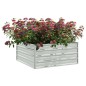 vidaXL Garten-Hochbeet 100x100x45 cm Verzinkter Stahl Silber vidaXL Garten-Hochbeet 100x100x45 cm Verzinkter Stahl Silber