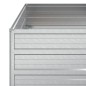 vidaXL Garten-Hochbeet 100x100x45 cm Verzinkter Stahl Silber vidaXL Garten-Hochbeet 100x100x45 cm Verzinkter Stahl Silber