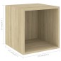vidaXL 5-tlg. TV-Schrank-Set Sonoma-Eiche Holzwerkstoff vidaXL 5-tlg. TV-Schrank-Set Sonoma-Eiche Holzwerkstoff