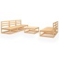 vidaXL 6-tlg. Garten-Lounge-Set Massivholz Kiefer vidaXL 6-tlg. Garten-Lounge-Set Massivholz Kiefer