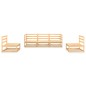 vidaXL 5-tlg. Garten-Lounge-Set Massivholz Kiefer vidaXL 5-tlg. Garten-Lounge-Set Massivholz Kiefer