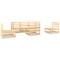 vidaXL 6-tlg. Garten-Lounge-Set Massivholz Kiefer vidaXL 6-tlg. Garten-Lounge-Set Massivholz Kiefer