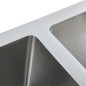 vidaXL Handgefertigte Küchenspüle Edelstahl vidaXL Handgefertigte Küchenspüle Edelstahl