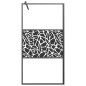 vidaXL Duschwand für Walk-In Dusche 100x195cm ESG Steindesign Schwarz vidaXL Duschwand für Walk-In Dusche 100x195cm ESG Steindesign Schwarz