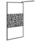 vidaXL Duschwand für Walk-In Dusche 100x195cm ESG Steindesign Schwarz vidaXL Duschwand für Walk-In Dusche 100x195cm ESG Steindesign Schwarz