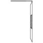 vidaXL Duschwand für Walk-In Dusche 100x195cm ESG Steindesign Schwarz vidaXL Duschwand für Walk-In Dusche 100x195cm ESG Steindesign Schwarz