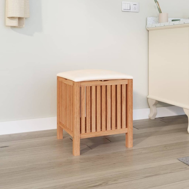 vidaXL Badhocker 40,5x40x52 cm Massivholz Nussbaum vidaXL Badhocker 40,5x40x52 cm Massivholz Nussbaum