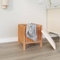 vidaXL Badhocker 40,5x40x52 cm Massivholz Nussbaum vidaXL Badhocker 40,5x40x52 cm Massivholz Nussbaum