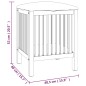 vidaXL Badhocker 40,5x40x52 cm Massivholz Nussbaum vidaXL Badhocker 40,5x40x52 cm Massivholz Nussbaum