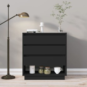 vidaXL Sideboard Schwarz 70x41x75 cm Holzwerkstoff