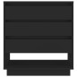 vidaXL Sideboard Schwarz 70x41x75 cm Holzwerkstoff vidaXL Sideboard Schwarz 70x41x75 cm Holzwerkstoff