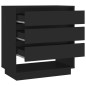 vidaXL Sideboard Schwarz 70x41x75 cm Holzwerkstoff vidaXL Sideboard Schwarz 70x41x75 cm Holzwerkstoff