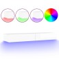 vidaXL TV-Schrank mit LED-Leuchten Hochglanz-Weiß 120x35x15,5 cm vidaXL TV-Schrank mit LED-Leuchten Hochglanz-Weiß 120x35x15,5 cm