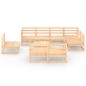 vidaXL 9-tlg. Garten-Lounge-Set Massivholz Kiefer vidaXL 9-tlg. Garten-Lounge-Set Massivholz Kiefer