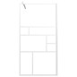 vidaXL Duschwand für Walk-In Dusche 100x195 cm ESG-Glas Weiß vidaXL Duschwand für Walk-In Dusche 100x195 cm ESG-Glas Weiß