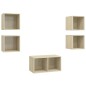 vidaXL 5-tlg. TV-Schrank-Set Sonoma-Eiche Holzwerkstoff vidaXL 5-tlg. TV-Schrank-Set Sonoma-Eiche Holzwerkstoff