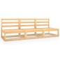 vidaXL Outdoor-Sofa 3-Sitzer Massivholz Kiefer vidaXL Outdoor-Sofa 3-Sitzer Massivholz Kiefer