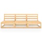 vidaXL Outdoor-Sofa 3-Sitzer Massivholz Kiefer vidaXL Outdoor-Sofa 3-Sitzer Massivholz Kiefer