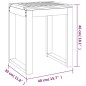 vidaXL Badhocker 40x30x46 cm Massivholz Nussbaum vidaXL Badhocker 40x30x46 cm Massivholz Nussbaum