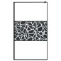 vidaXL Duschwand für Walk-In Dusche 115x195 cm ESG Steindesign Schwarz vidaXL Duschwand für Walk-In Dusche 115x195 cm ESG Steindesign Schwarz