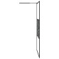 vidaXL Duschwand für Walk-In Dusche 115x195 cm ESG Steindesign Schwarz vidaXL Duschwand für Walk-In Dusche 115x195 cm ESG Steindesign Schwarz
