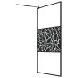 vidaXL Duschwand für Walk-In Dusche 115x195 cm ESG Steindesign Schwarz vidaXL Duschwand für Walk-In Dusche 115x195 cm ESG Steindesign Schwarz