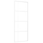 vidaXL Schiebetür ESG-Glas und Aluminium 76x205 cm Weiß vidaXL Schiebetür ESG-Glas und Aluminium 76x205 cm Weiß