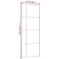 vidaXL Schiebetür ESG-Glas und Aluminium 76x205 cm Weiß vidaXL Schiebetür ESG-Glas und Aluminium 76x205 cm Weiß