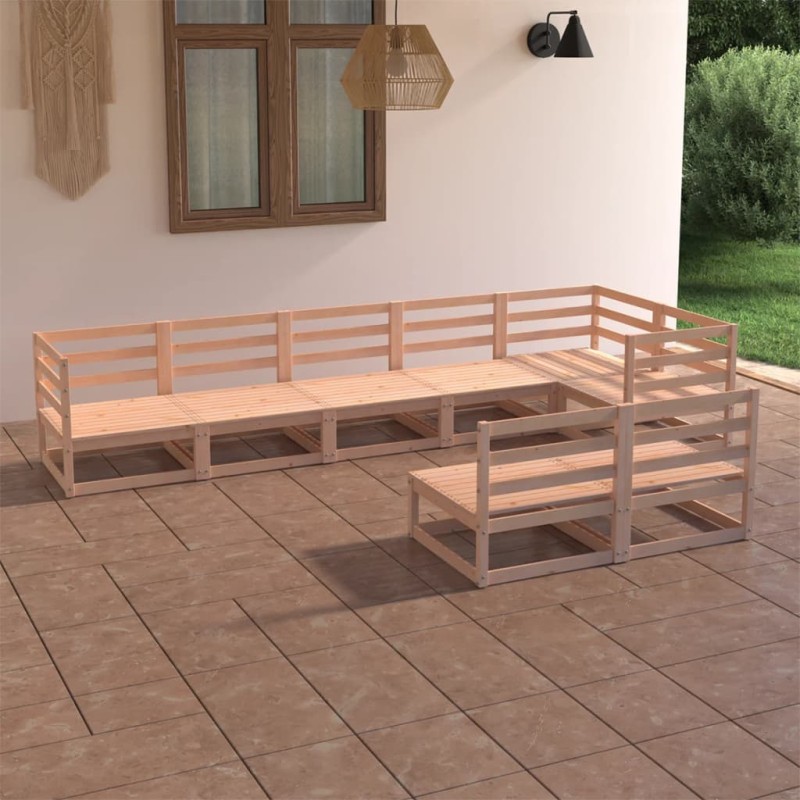 vidaXL 8-tlg. Garten-Lounge-Set Massivholz Kiefer vidaXL 8-tlg. Garten-Lounge-Set Massivholz Kiefer