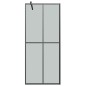 vidaXL Duschwand mit Ablage für Walk-In-Dusche Schwarz 90x195 cm ESG vidaXL Duschwand mit Ablage für Walk-In-Dusche Schwarz 90x195 cm ESG