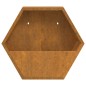 vidaXL Wand-Pflanzkübel 2 Stk. Rostig Cortenstahl 46x10x40 cm vidaXL Wand-Pflanzkübel 2 Stk. Rostig Cortenstahl 46x10x40 cm