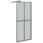 vidaXL Duschwand mit Ablage für Walk-In-Dusche Schwarz 100x195 cm ESG vidaXL Duschwand mit Ablage für Walk-In-Dusche Schwarz 100x195 cm ESG