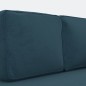 vidaXL Chaiselongue mit Kissen und Nackenrolle Blau Samt vidaXL Chaiselongue mit Kissen und Nackenrolle Blau Samt