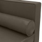 vidaXL Chaiselongue mit Kissen und Nackenrolle Grau Kunstleder vidaXL Chaiselongue mit Kissen und Nackenrolle Grau Kunstleder