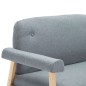 vidaXL 2-Sitzer-Sofa Stoff Hellgrau vidaXL 2-Sitzer-Sofa Stoff Hellgrau