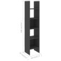vidaXL Bücherregal Grau 40x35x180 cm Holzwerkstoff vidaXL Bücherregal Grau 40x35x180 cm Holzwerkstoff