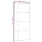 vidaXL Schiebetür ESG-Glas und Aluminium 90x205 cm Weiß vidaXL Schiebetür ESG-Glas und Aluminium 90x205 cm Weiß