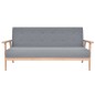 vidaXL Sofa-Set 2-tlg. Stoff Hellgrau vidaXL Sofa-Set 2-tlg. Stoff Hellgrau