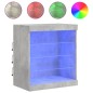 vidaXL Sideboard mit LED-Leuchten Betongrau 60,5x37x67 cm vidaXL Sideboard mit LED-Leuchten Betongrau 60,5x37x67 cm