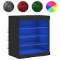 vidaXL Sideboard mit LED-Leuchten Schwarz 60,5x37x67 cm vidaXL Sideboard mit LED-Leuchten Schwarz 60,5x37x67 cm